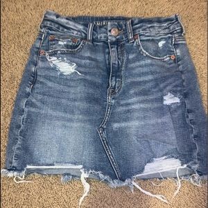 NWOT american eagle curvy jean skirt